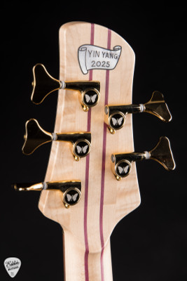 Fodera Monarch Deluxe Yin Yang 5 – Buckeye/Walnut Bass Guitar