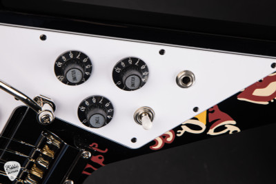 Epiphone Jimi Hendrix Love Drops Flying V Electric Guitar in Ebony 7.6 #24101522802