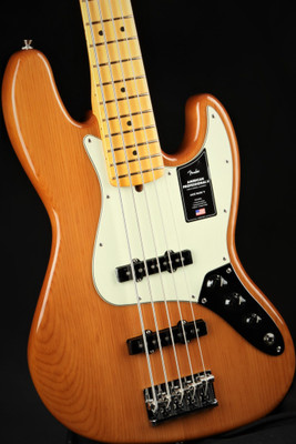 Fender American Professional II Jazz Bass V, Maple Fingerboard - Roasted Pine