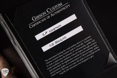 Gibson Custom Shop M2M Les Paul Custom Gloss Ebony/Chrome Hardware 9.12 #CS500600