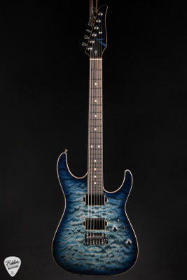 Tom Anderson Arc Angel - Natural Arctic Blue Burst - Eddie's Guitars