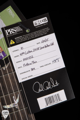 Paul Reed Smith 40th Anniversary Custom 24 08 Semi Hollow Limited Edition Electric guitar in Charcoal Cherry Burst