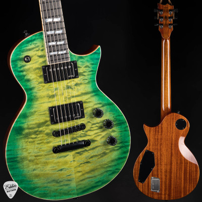 ESP Eclipse Limited 100本限定 エレキギター ESP USA Eclipse QM - Lime Burst - Eddie's Guitars