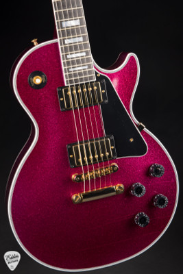 2024 – Gibson Custom Shop PSL Les Paul Custom Gloss Pink Sparkle Electric Guitar
