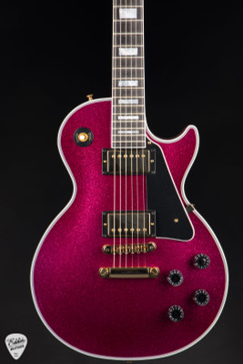 2024 – Gibson Custom Shop PSL Les Paul Custom Gloss Pink Sparkle Electric Guitar