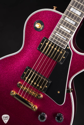 2024 – Gibson Custom Shop PSL Les Paul Custom Gloss Pink Sparkle Electric Guitar