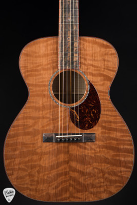 Huss & Dalton OM Custom - Curly Redwood & Figured Myrtlewood Acoustic Guitar
