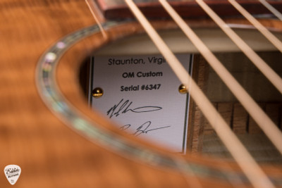 Huss & Dalton OM Custom - Curly Redwood & Figured Myrtlewood Acoustic Guitar