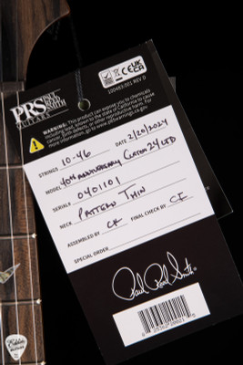 Paul Reed Smith 40th Anniversary Custom 24 Limited Edition Electric Guitar in Tiger Eye