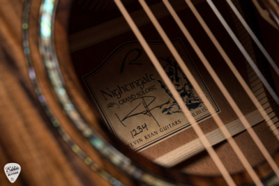 Kevin Ryan "The Cimarron" Nightingale Grand Soloist - Engelmann Spruce & Figured Mahogany - NAMM 2025 Acoustic Guitar