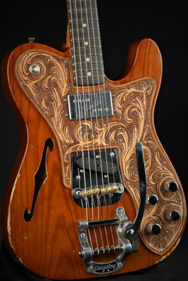 Fender Custom Shop Master Built Ron Thorn Custom Thinline Relic - Mocha / 2020 Fender Online 2020 Custom Shop Event