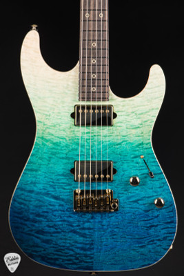 Suhr Standard Rosewood Neck Electric Guitar in Aqua Blue Gradient