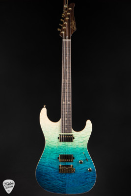 Suhr Standard Rosewood Neck Electric Guitar in Aqua Blue Gradient