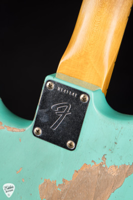 Fender Custom Shop Master Built 1969 Stratocaster Relic Electric Guitar in Sea Foam Green