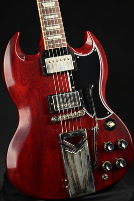 Used - Gibson Custom Shop 60th Anniversary 1961 SG/LP Standard Sideways Vibrola VOS Cherry Red