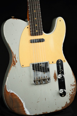 Fender Eddie's Guitars Exclusive Custom Shop 1957 Telecaster Roasted Ash Heavy Relic - Inca Silver