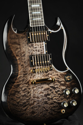 Gibson Custom Shop SG Custom 3A Quilt Cobra Burst 7.1 #000811
