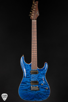 Suhr Standard Carve Top Pau Ferro Neck - Trans Whale Blue