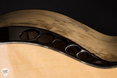 Kevin Ryan "Musashi" Nightingale Grand Soloist - Flamed Swiss Spruce & Spalted Tamarind - NAMM 2025 Acoustic Guitar