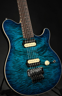 Ernie Ball Music Man Axis - Balboa Blue Burst Quilt