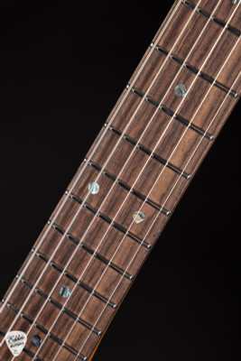 Ibanez Tom Quayle Signature TQM2 Electric Guitar in Charcoal Black Burst Flat