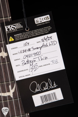 Paul Reed Smith CE 24-08 Swamp Ash Limited Edition Electric Guitar in Red Apple Metallic