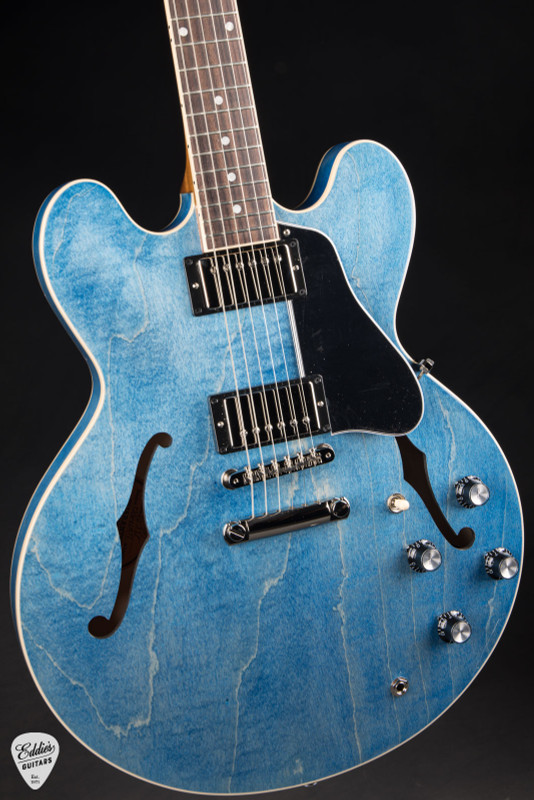 Gibson ES-335 Custom Color Electric Guitar in Ocean Blue 7.14 #231640251