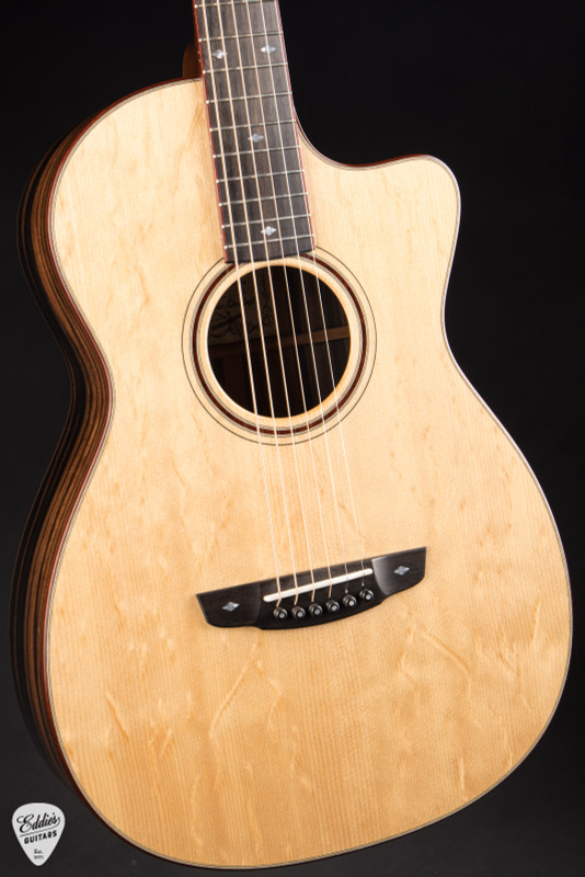 2023 - Goodall Parlor 12 Fret Cutaway - Bearclaw Sitka Spruce & Macassar Ebony Acoustic Guitar