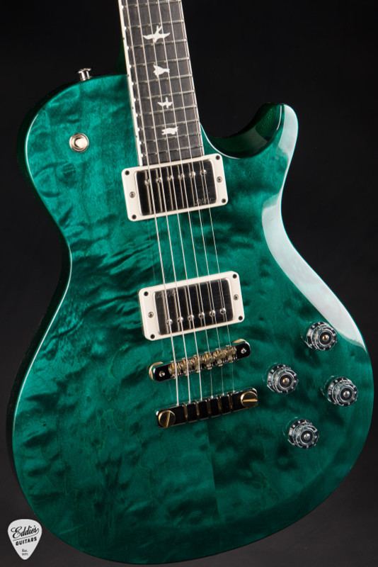 Paul Reed Smith Eddie’s Guitars Wood Library S2 McCarty Singlecut 594 Quilt Top/Ebony FB Electric Guitar in Turquoise