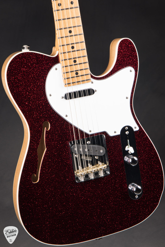 Suhr Eddie’s Guitars Exclusive Custom Classic T Roasted – Red Sparkle Electric Guitar