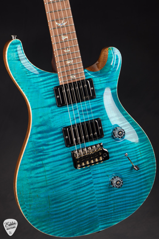 Paul Reed Smith Eddie’s Guitars Wood Library Custom 24 Brazilian FB/Rosewood Neck – Carroll Blue Electric Guitar