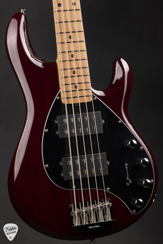 Ernie Ball Music Man StingRay 5 Special HH Bass Guitar in Oxblood
