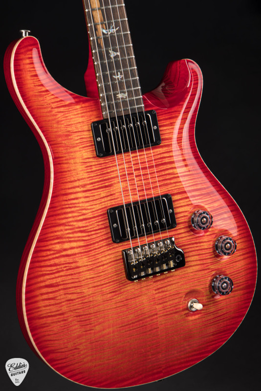 Paul Reed Smith Eddie’s Guitars Wood Library DGT (David Grissom Trem)/Stained Maple Neck – Blood Orange Electric Guitar