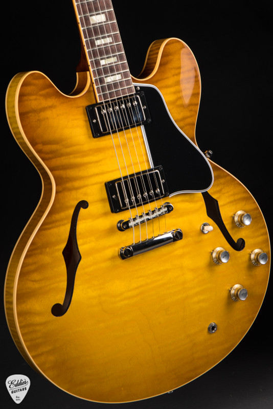 Gibson Custom Shop PSL ’64 ES-335 Figured Reissue Honey Lemon Fade Electric Guitar