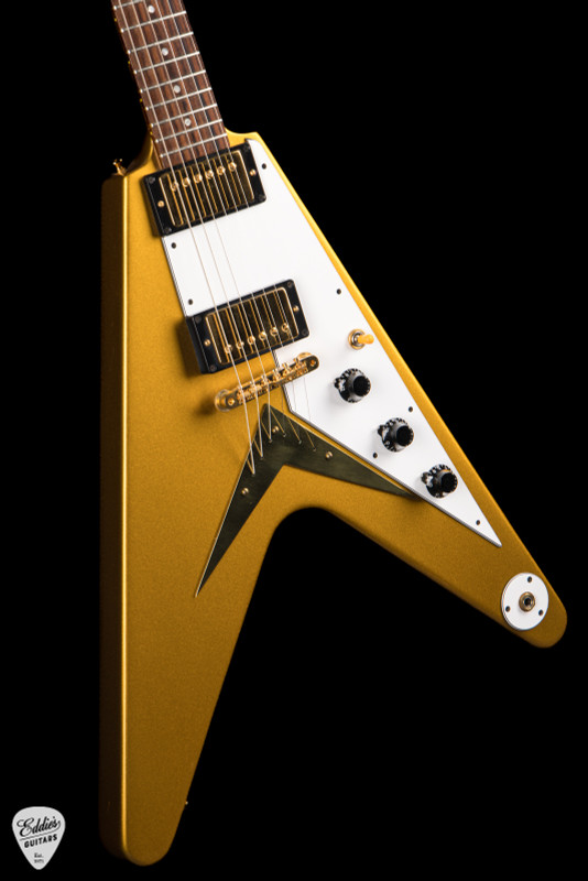Used – Gibson Custom Shop Original Prototype Flying V Bullion Gold electric guitar