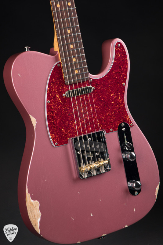 Suhr Eddie's Guitars Exclusive Roasted Classic T Antique Electric Guitar in Burgundy Mist