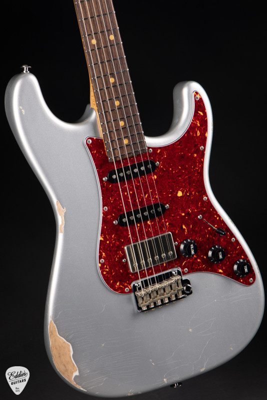 Suhr Eddie’s Guitars Exclusive Classic S Antique Roasted Electric Guitar in Firemist Silver