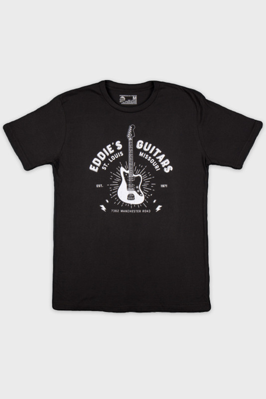 Eddie’s Guitars Jazzmaster T-Shirt Black