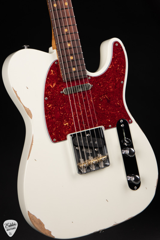 Suhr Eddie’s Guitars Exclusive Roasted Classic T Antique Olympic White Electric Guitars