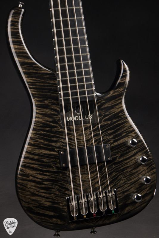 2003 – Modulus Quantum Wide 5 SS Bass Guitar in Trans Black