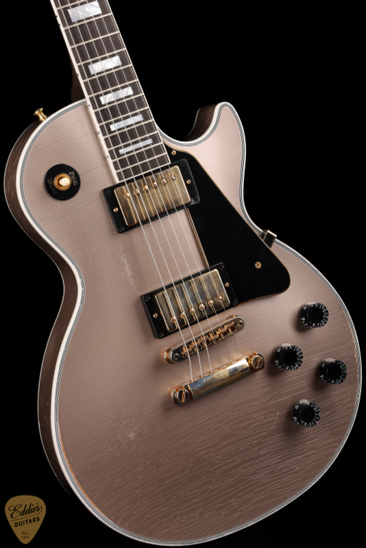 Gibson Custom Shop Murphy Lab Les Paul Custom electric guitar in Gold Mist Poly