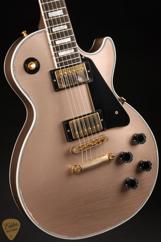Gibson Custom Shop PSL Murphy Lab Les Paul Custom electric guitar in Gold Mist Poly