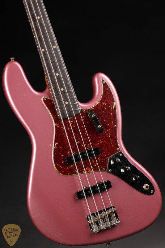 2024 - Fender Custom Shop 1964 Jazz Bass Journeyman - Burgundy Mist Metallic