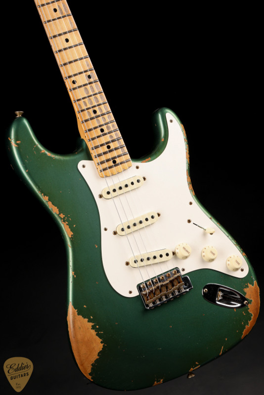 2024 - Fender Custom Shop Limited Edition 56 Stratocaster Heavy Relic - Aged Sherwood Green Metallic #CZ579250