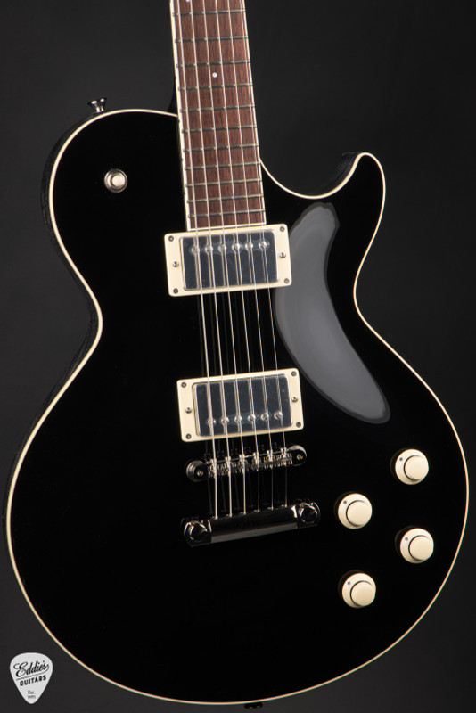 Collings City Limits Deluxe Electric Guitar in Jet Black Top with Dog Hair Back