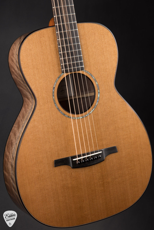 McNally Custom Parlour – Western Red Cedar & Figured Black Walnut Acoustic Guitar