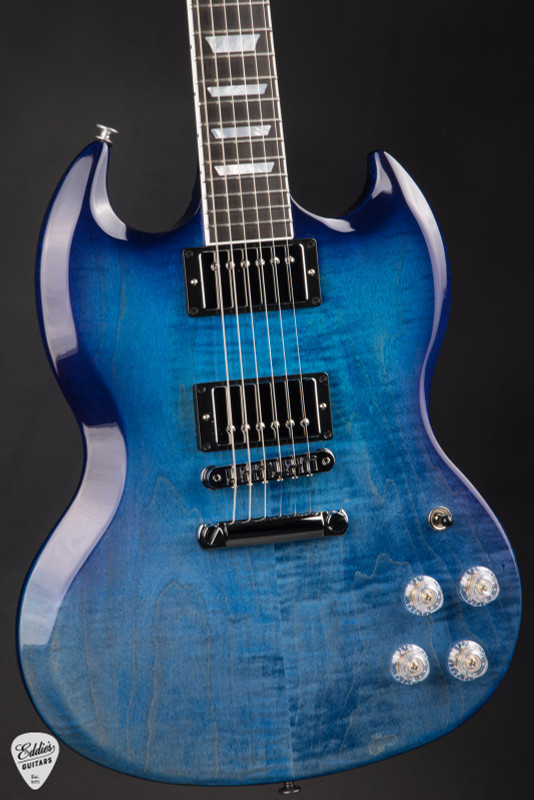 Gibson SG Modern Trans Ebony Burst 7.2 #221150076 - Eddie's Guitars