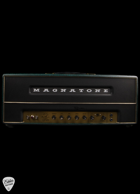 Magnatone Limited Edition 100 Watt Slash Signature guitar Head amplifier in Green Anaconda number 27 of 100