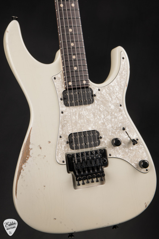 Tom Anderson Guardian Angel Player In-Distress Electric Guitar in Olympic White