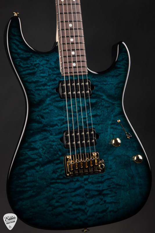 Suhr Standard Thin Burst Limited Edition Electric Guitar in Trans Teal